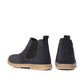 8017-Blue Suede Chelsea Boots - DeVogue