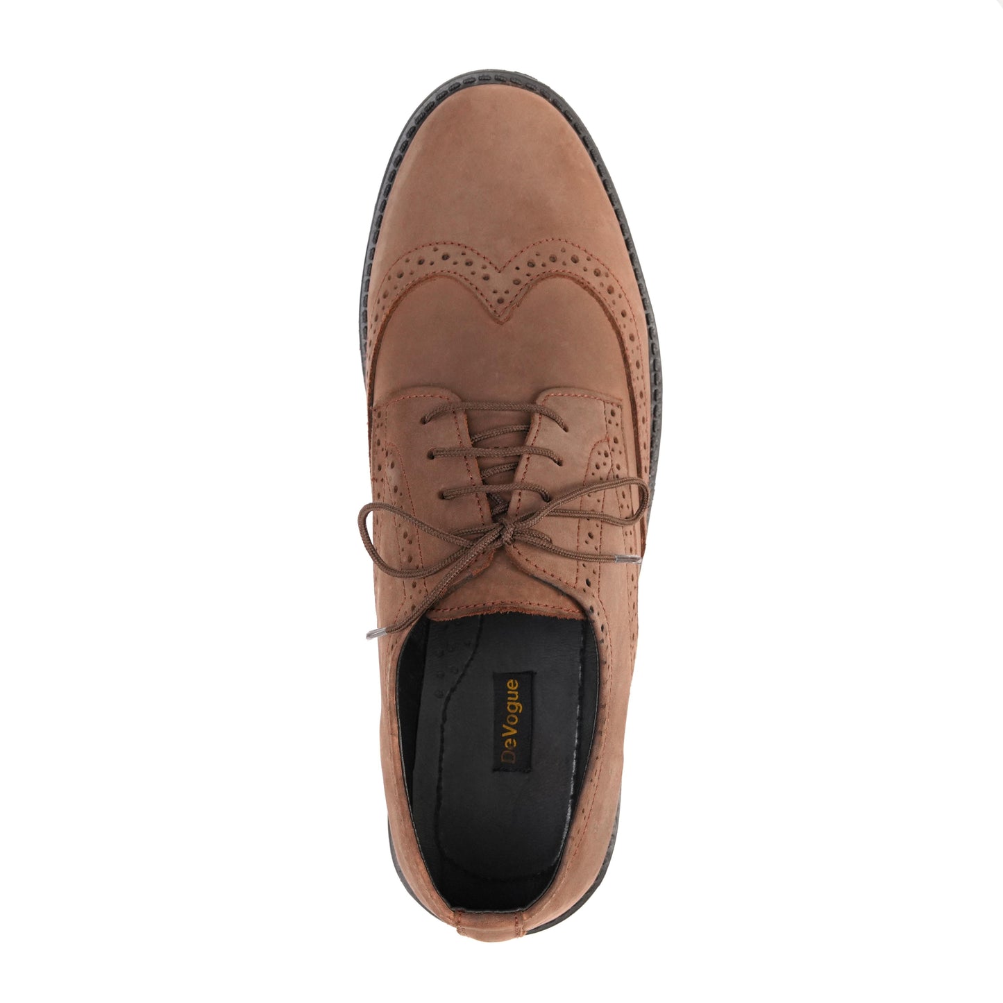 7058-Dark Oily Brown Casual Shoes