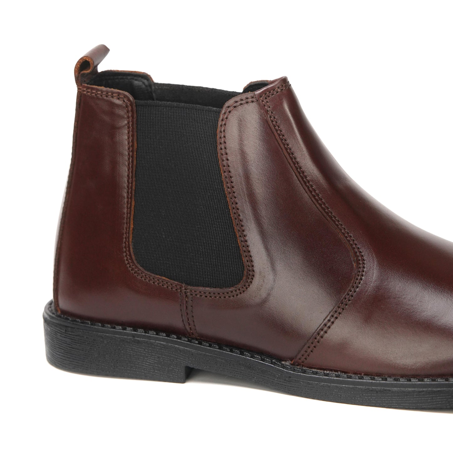 8010-Maroon Cow Leather Chelsea boots