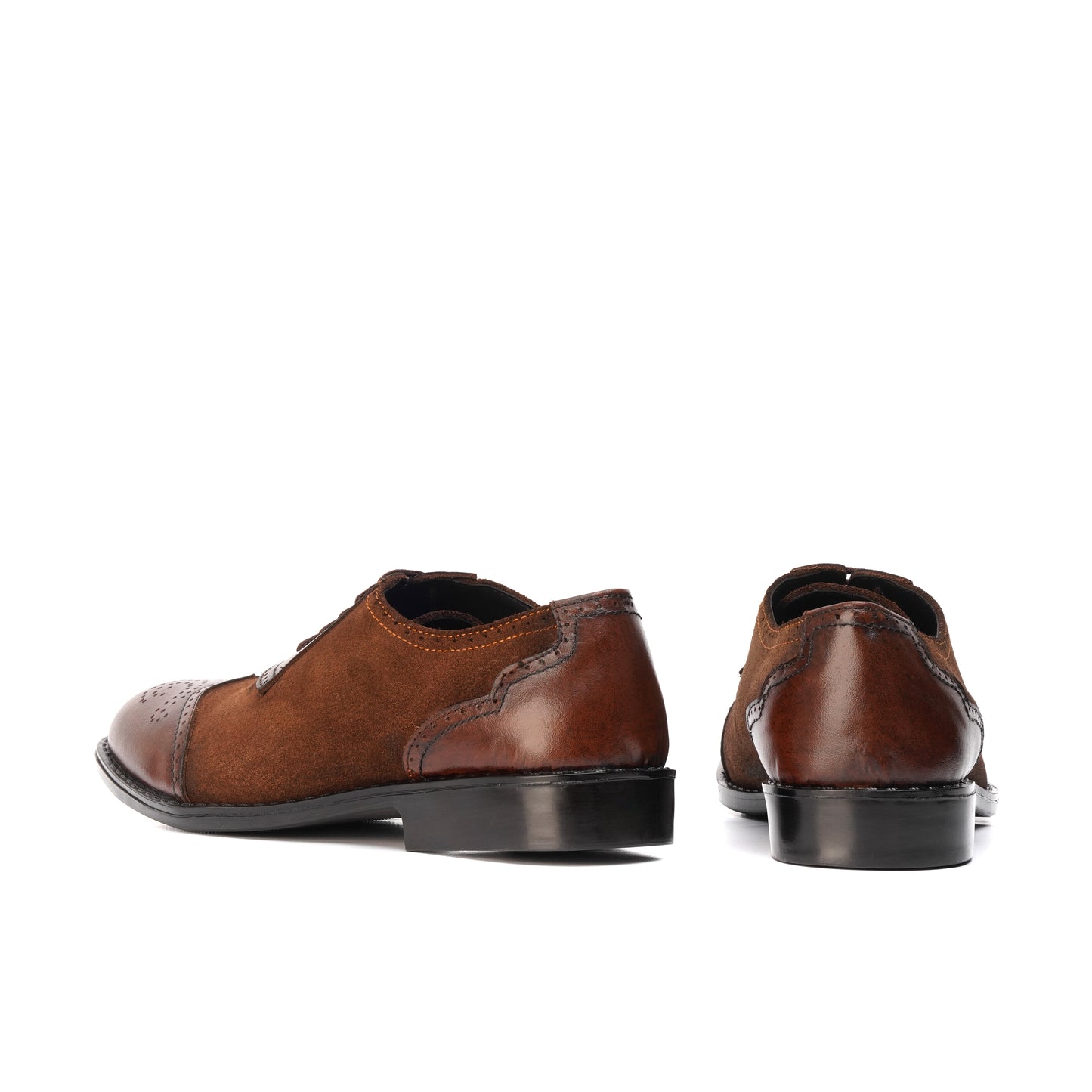 ST-02-Brown Cow Leather Loafers Rubber sole - DeVogue