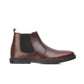 8017-Maroon Hot Pull-up Chelsea Boots - DeVogue