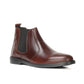 8010-Maroon Cow Leather Chelsea boots