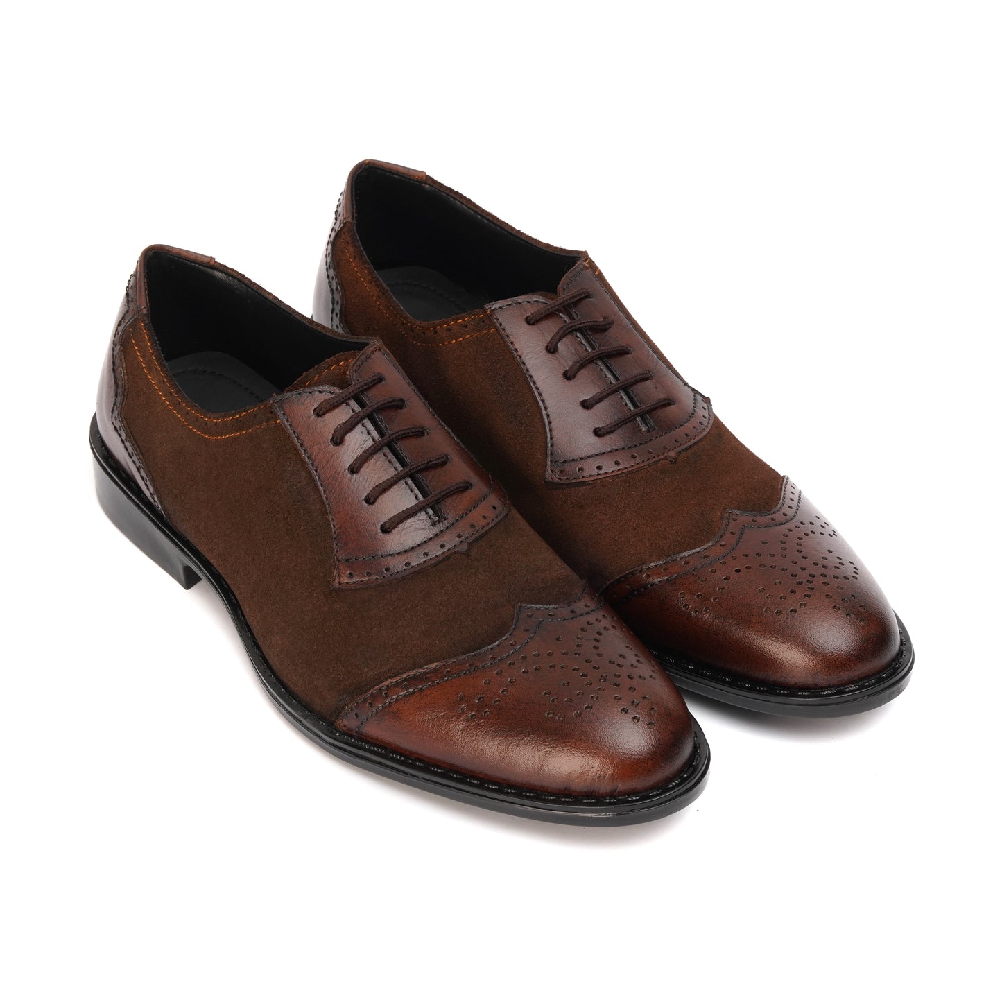 ST-02-Brown Cow Leather Loafers Rubber sole - DeVogue