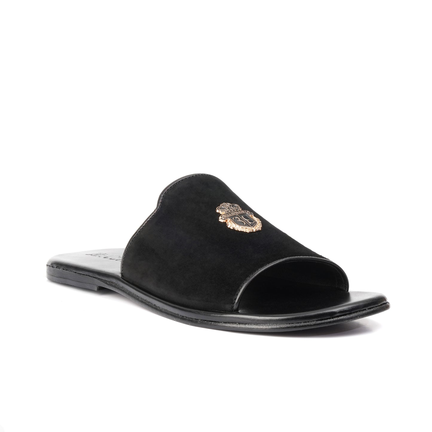 CT-01-Black Suede Chappal