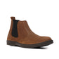 8017-Brown Mild Chelsea Boots - DeVogue