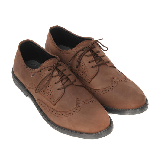 7058-Dark Oily Brown Casual Shoes