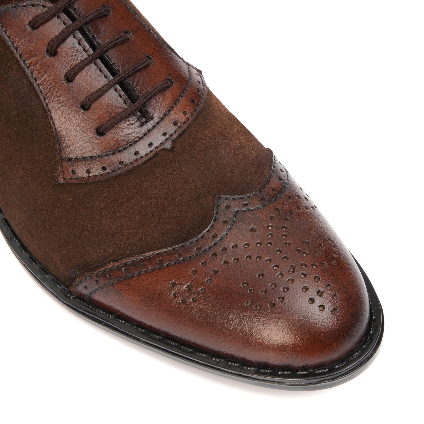 ST-02-Brown Cow Leather Loafers Rubber sole - DeVogue