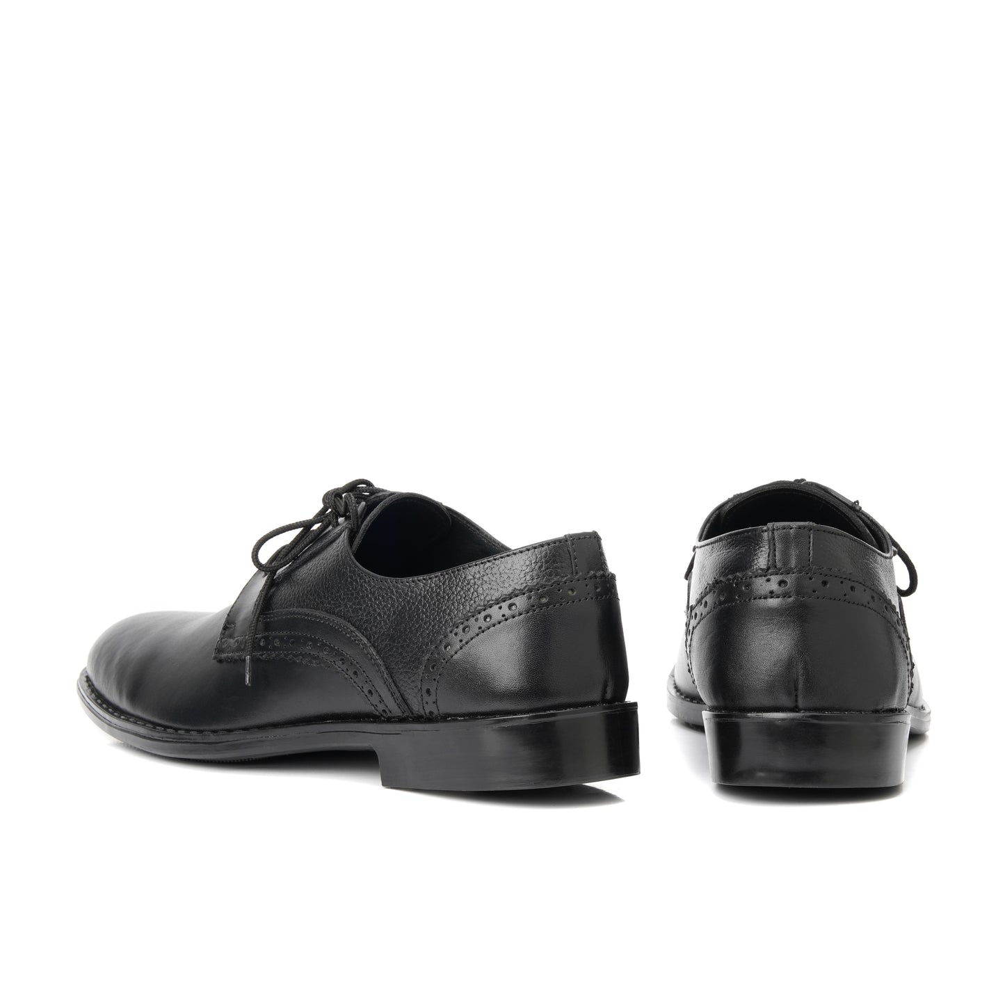 3006-Black Derby Soft Leather - DeVogue