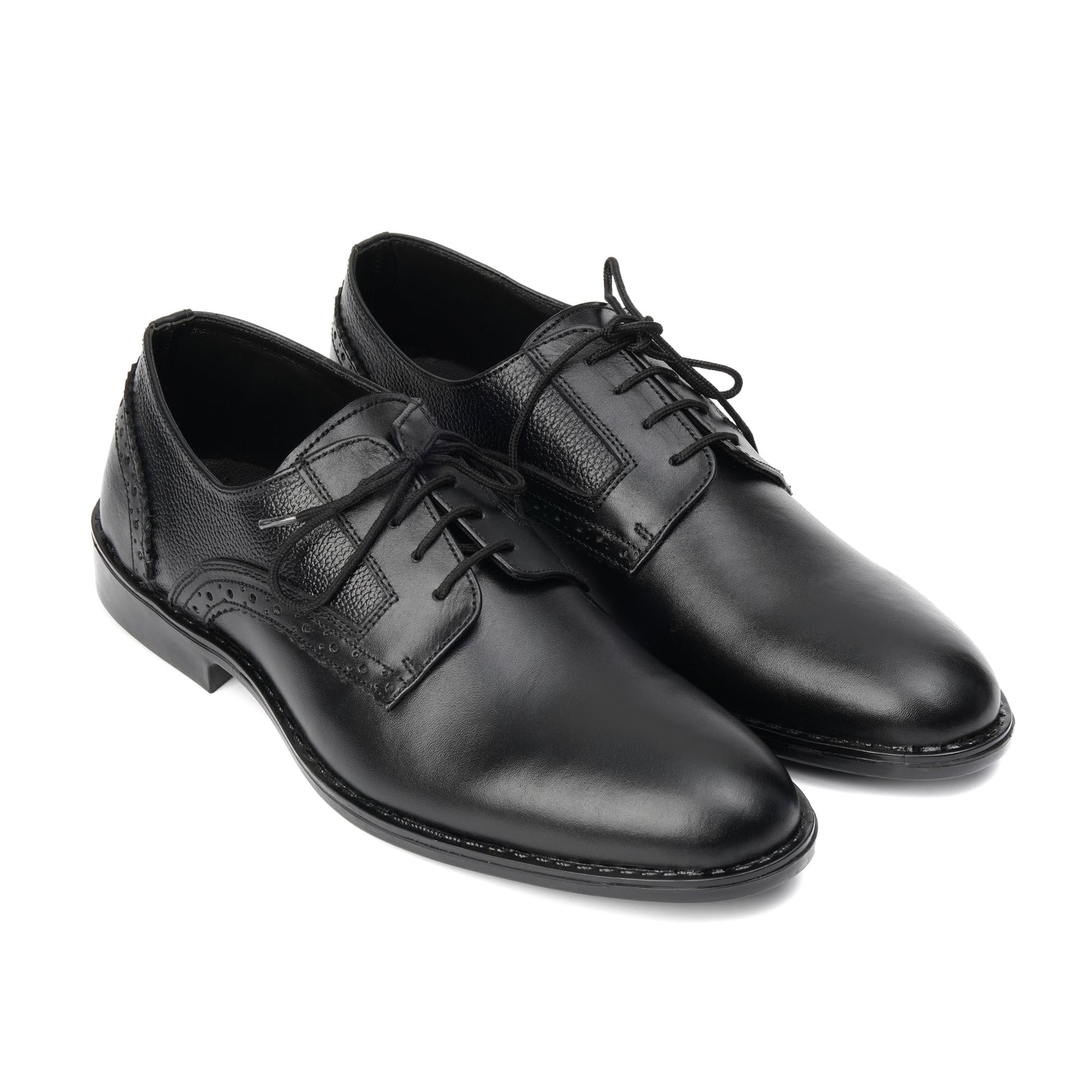 3006-Black Derby Soft Leather - DeVogue