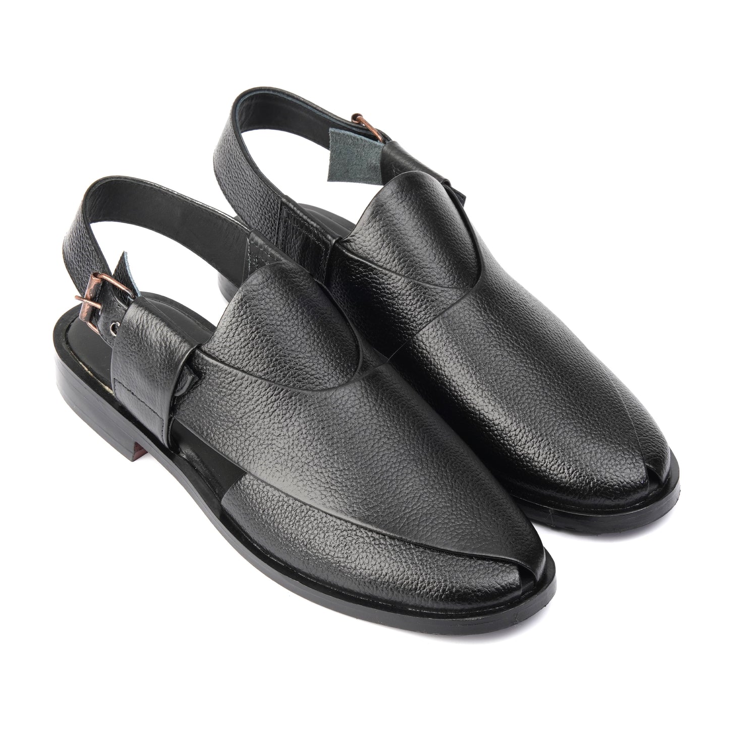 CL-03 Black Peshawari Chappal - DeVogue