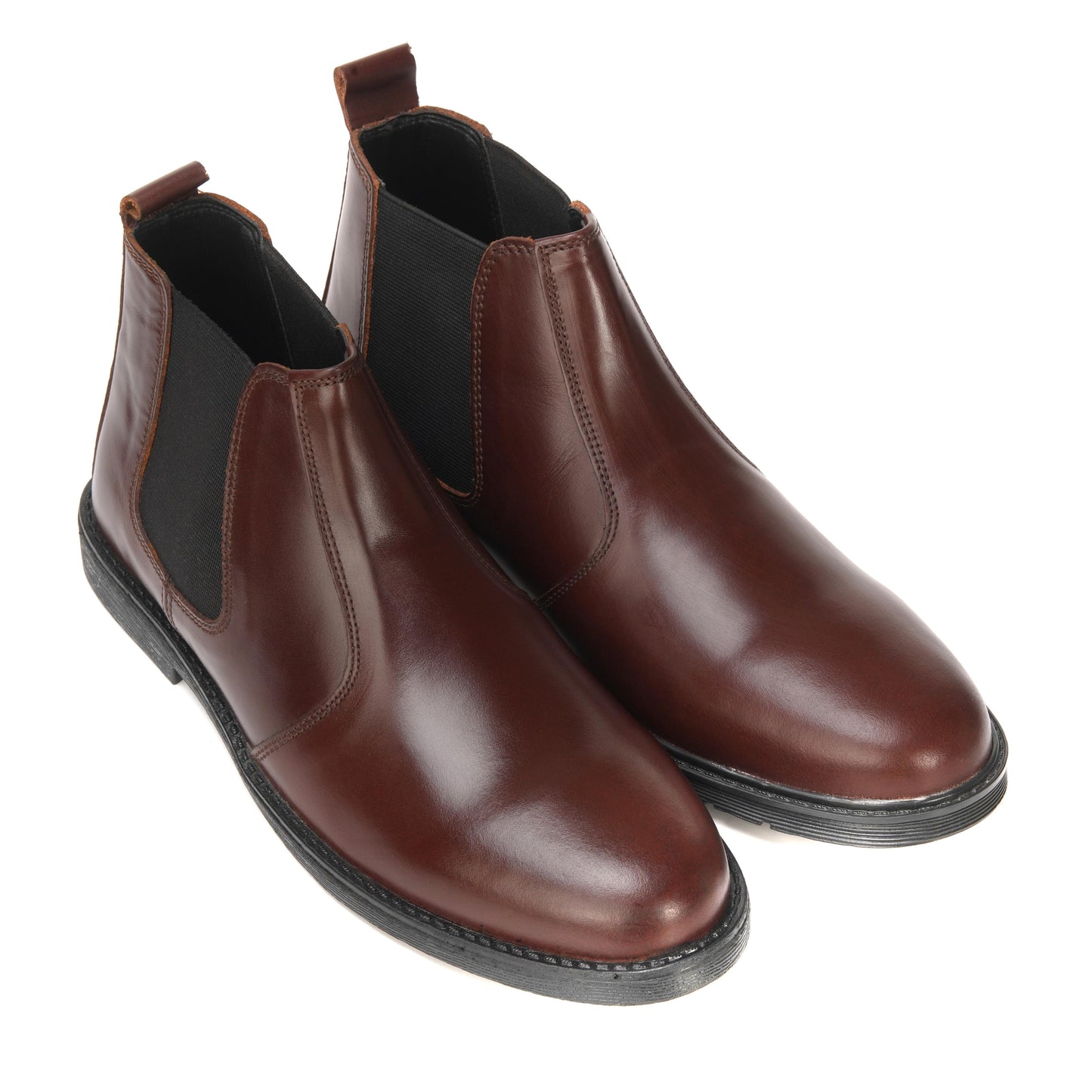 8010-Maroon Cow Leather Chelsea boots