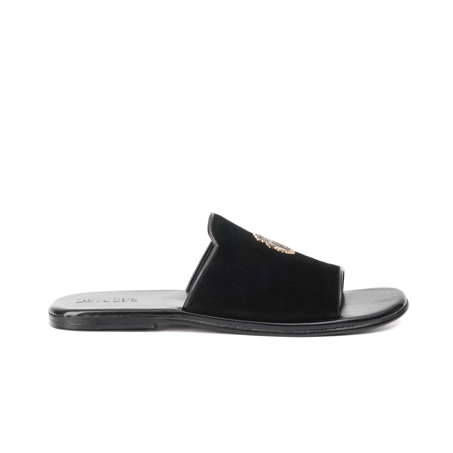 CT-01-Black Suede Chappal