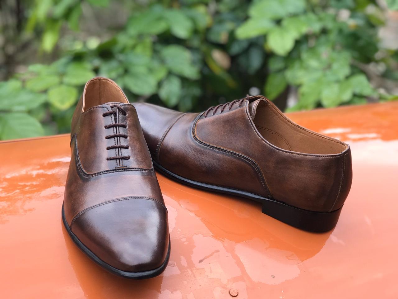 Brown oxford boots hotsell